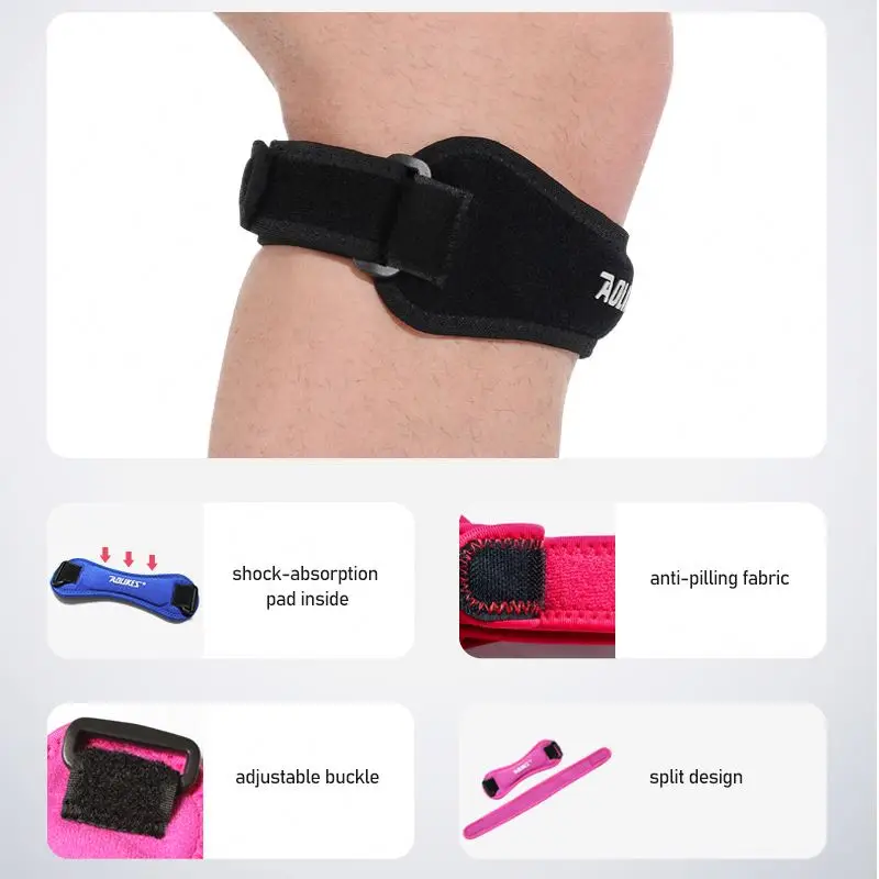 Factory price Amazon hot sale Knee Stabilizing Brace Support for Tendonitis Knee Pain Relief Patellar Tendon  Support Strap