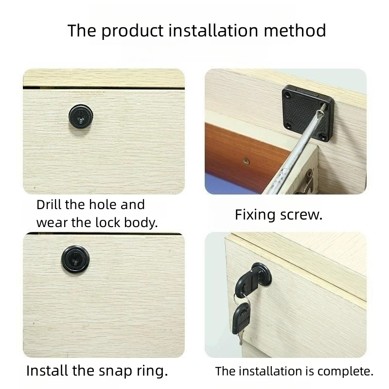 Furniture Hot Sale Zinc Alloy Desk Drawer Lock xiaoboshi 138 Cabinet Lock Furniture Lock