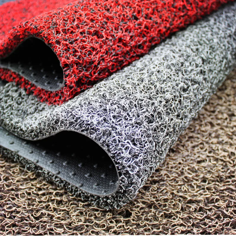 Wholesale anti fatigue waterproof Non Slip Easy to Clean door mats Plastic Vinyl non slip floor PVC Coil mat