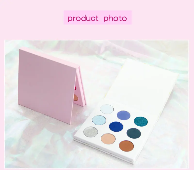 Hot Sale 9-Color Waterproof Glitter Eyeshadow Palette Matte Finish Shimmer Private Label-High Powder Makeup Factory Direct
