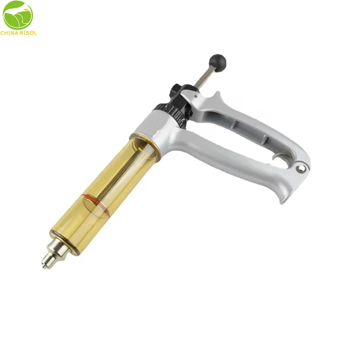 Various Capacity Animal Vaccine Injector Poultry Vaccines Veterinary 25ml50mlSemi-Automatic Syringe