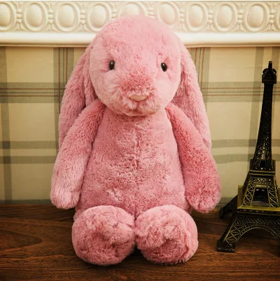 Wholesale Kawaii Long Ear Easter Bunny Plush Toy Multi-color Bunny Rabbit Stuffed Animal Plushies Unisex Rabbit Doll PP Cotton
