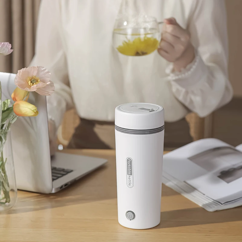 2023 Quick Boil Instant Heat Safe Stainless Steel Portable Travel Electric Cup