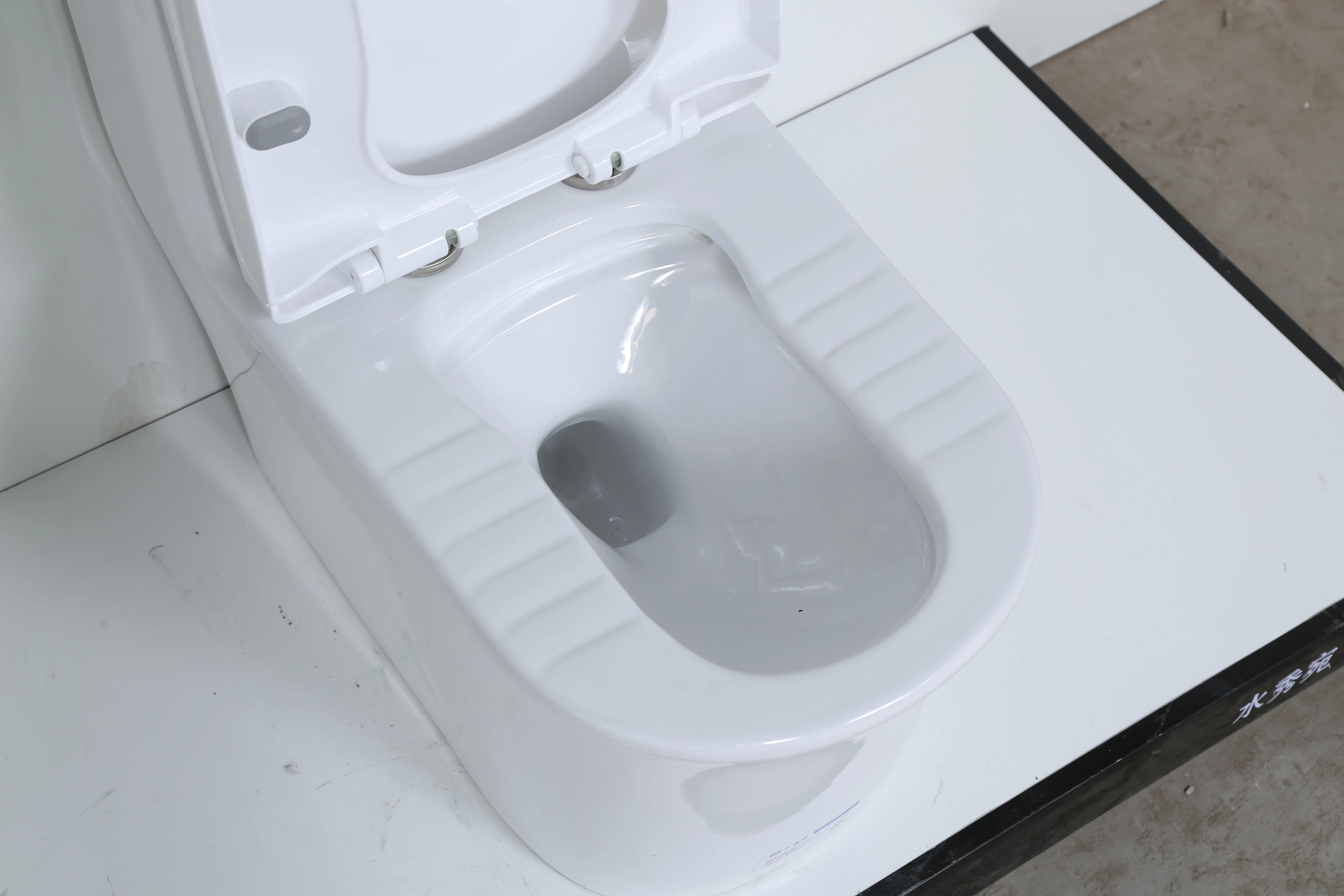 Modern European Style Economic Ceramic Bathroom Toilet Set Two-Piece Back to Wall Sanitary Ware for Villas