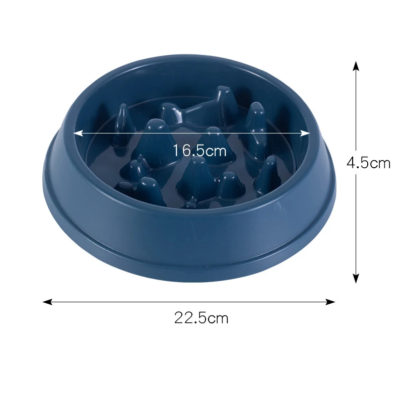 Manufacturer wholesale multi-colors slow feeder dog bowl bone design pet feeder for dogs and cast