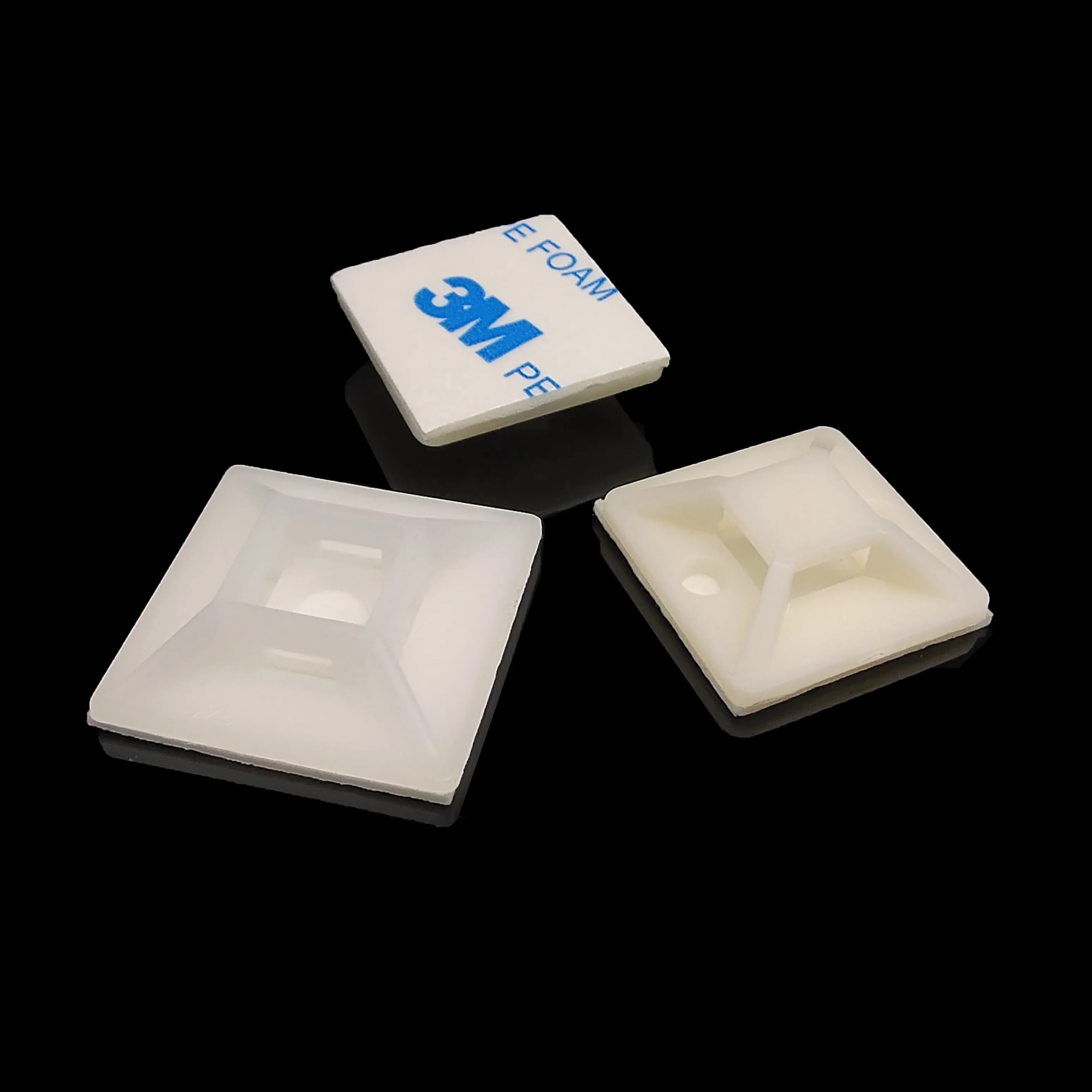 28*28 мм нейлоновый держатель для кабельных стяжек, самоклеящийся держатель, пластиковое крепление для кабельных стяжек