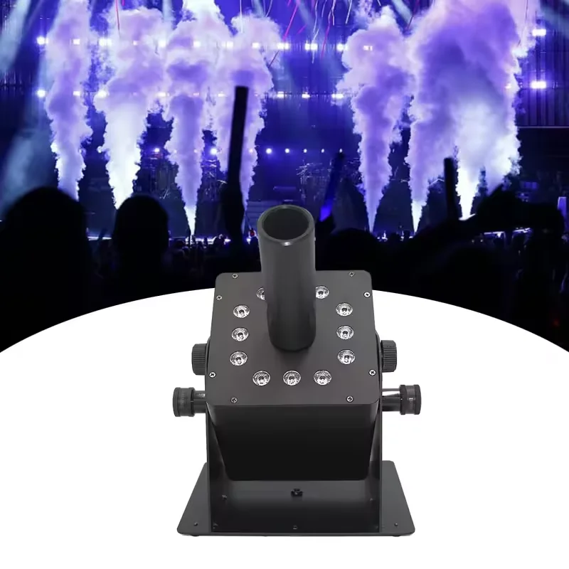 Sp Dmx Control Smoke Fog Cannon Machine Column Led Rgb Co2 Jet Machine For Disco Party Nightclub Bar Smoke Machine