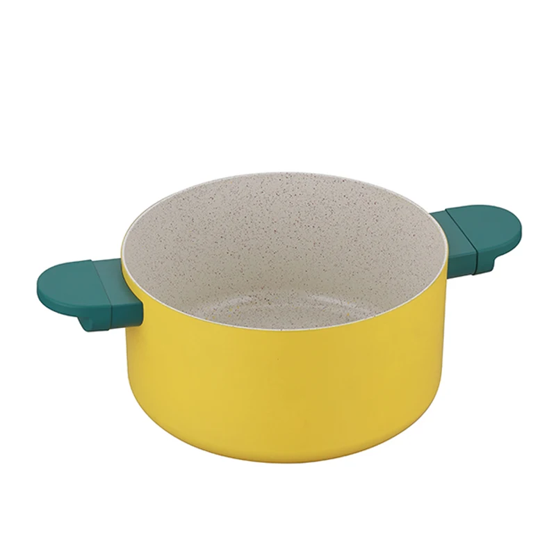 Керамическая кованая Индукционная Алюминиевая Посуда 24 см легко моющаяся антипригарная кухонная