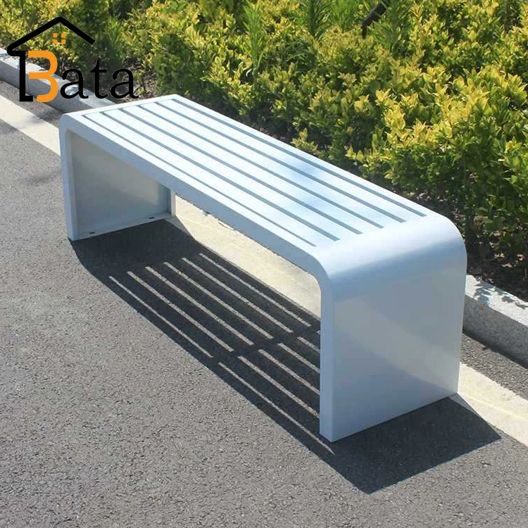 Custom colors metal wood outdoor long bench patio garden park bench