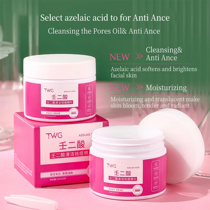 TWG Face Toner Pad Acne Treatment Face Mask Pads Salicylic Acid Moisturizing Cleansing Anti Ance Face Toner Pad