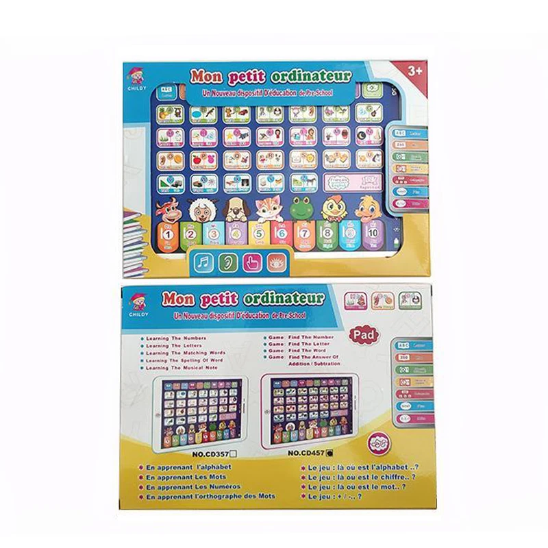 Детские Ранние обучающие игрушки интеллигентая (ый) Французский изучения английского языка машина для детей обучающих игрушек
