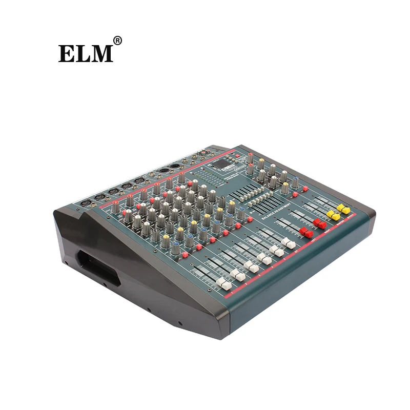 6 Channel Sound Recording Interface Karaoke  Effect audio mixer alto Bass Amplifier Professional