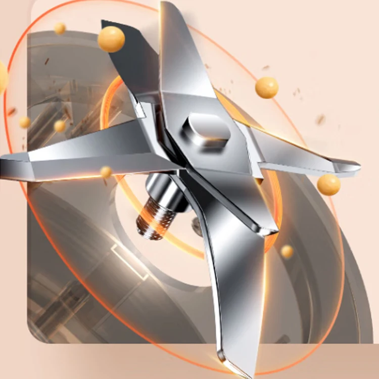 Modern style Time-saving soybean milk machines 10-blade three dimensional steel blades oat milk maker