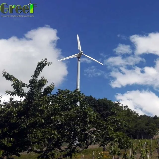 20kw windmill energy household solar hybrid pitch control wind turbine and solar system