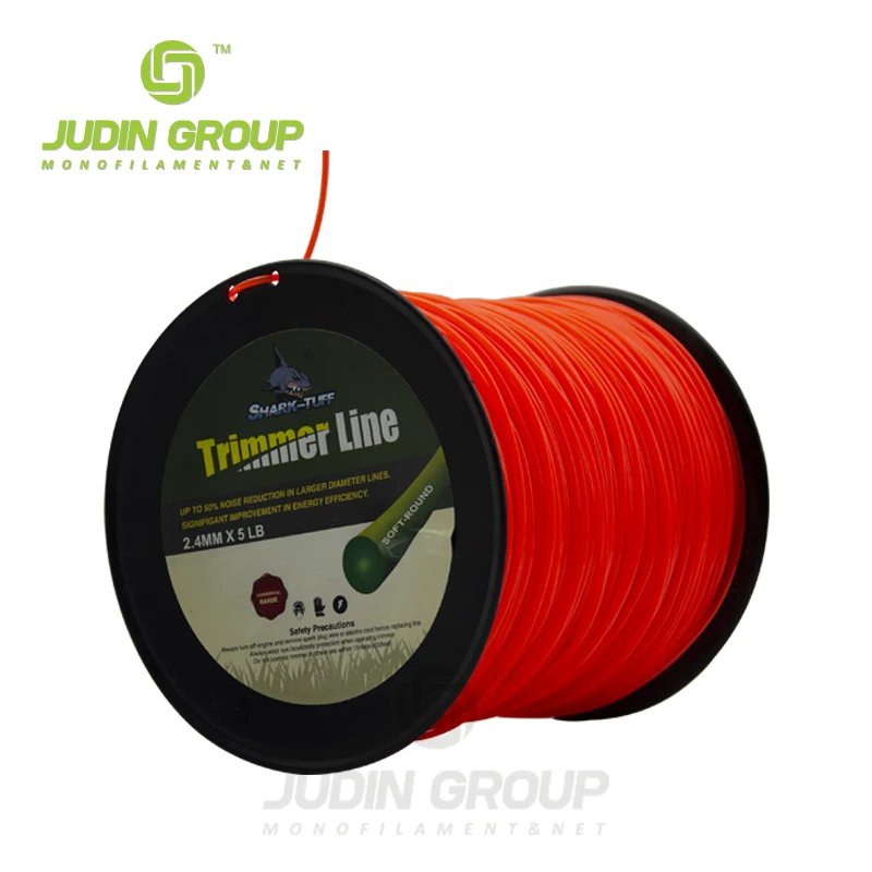 High Quality 2mm 2.4 mm 2.65mm 3mm 3.3mm 3.5mm 4mm 1Lb Garden Brush Cutter Cutting Nylon Grass Weed Trimmer Line