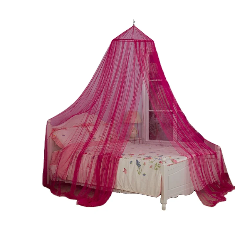 Elegant Red Exotic Hanging Mosquito Nets Conical Home Bed Canopies