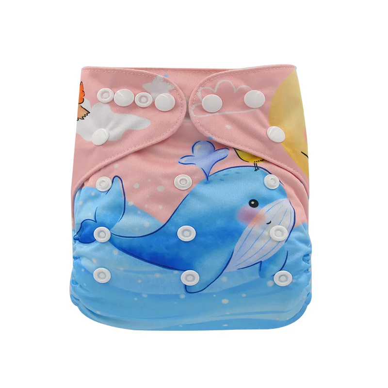 Ohbabyka New Design Baby Reusable Washable Pocket Cloth Diapers Nappy With Insert