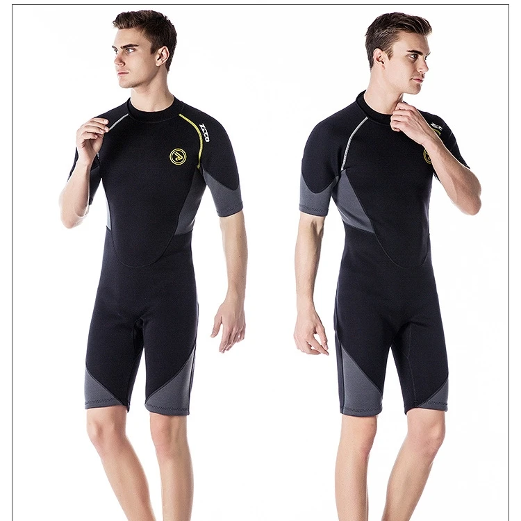 Мужской цельный костюм для дайвинга 1,5 мм, летние солнцезащитные гидрокостюмы для серфинга, купальный костюм большого размера для мужчин