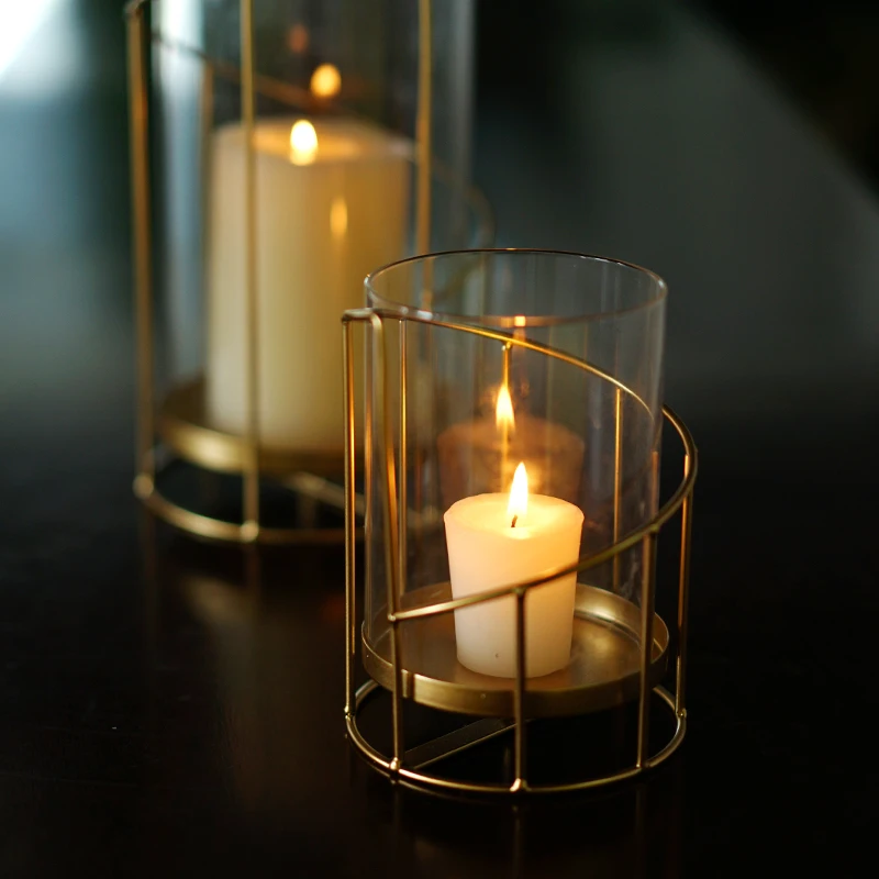 TRUST 1F947B-P Factory direct sales support customization Modern simple design sense cross-border special lantern candlestick