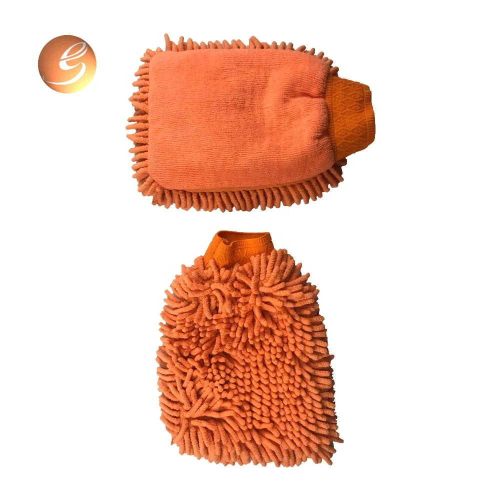 Reusable car washing mitt care detailing mitts car house waxing glove washing microfiber cleaning mitt