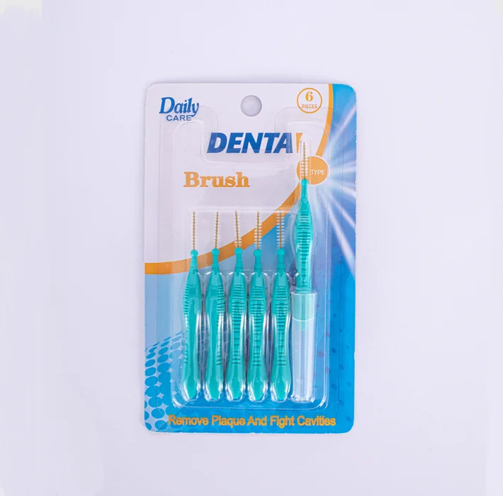 Oral care teeth cleaning soft TPE interdental brush mini toothbrush.