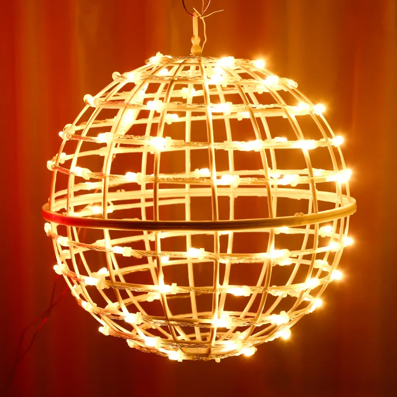 LED Hanging Plastic Decorative Lighted Sphere Balls Lights