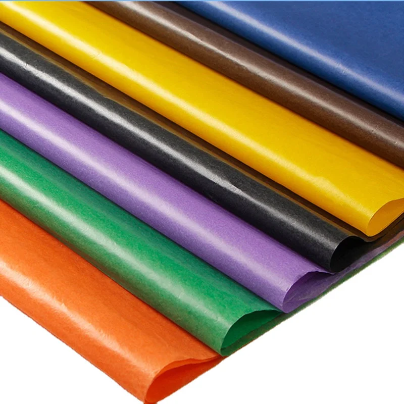 
Factory wholesale 21g color translucent wax paper tissue wrapping paper for fruit and vegetable package 