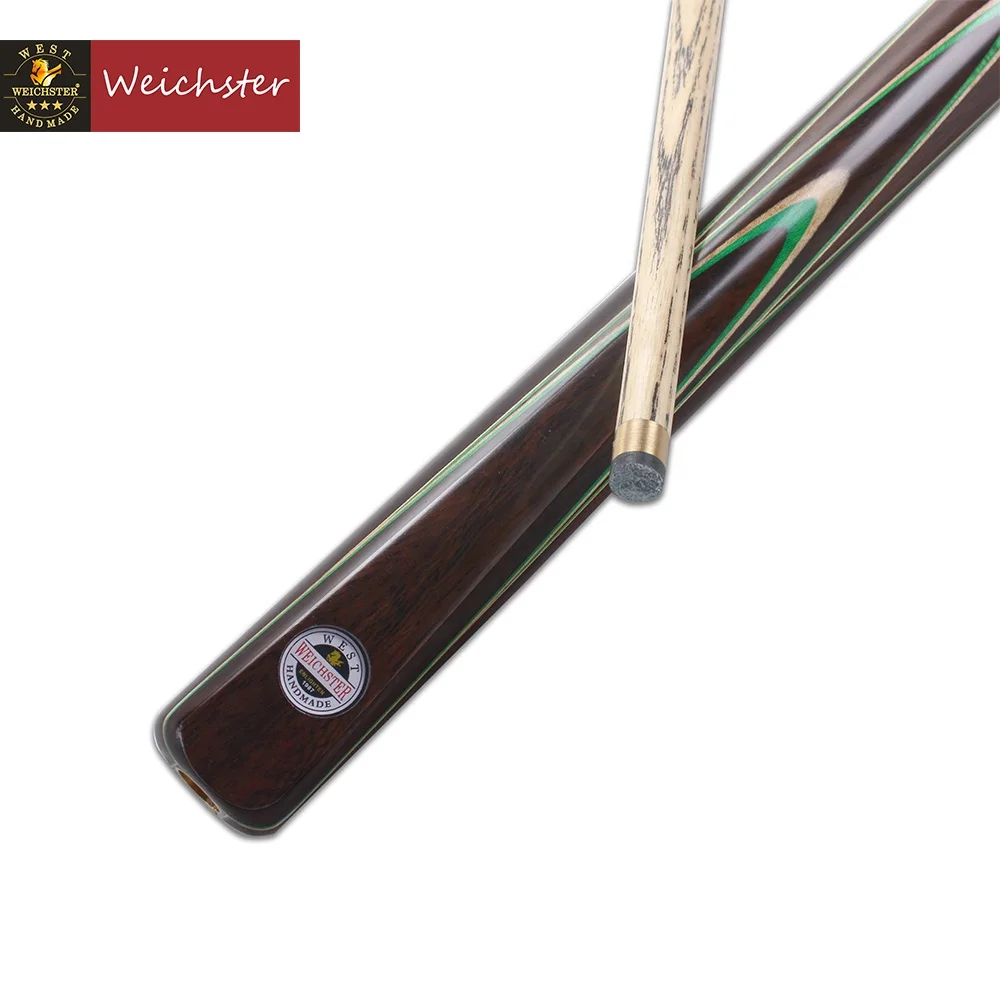 Weichster 3/4 Jointed Snooker Cue Handmade Ash Rose Wood Pool Cue