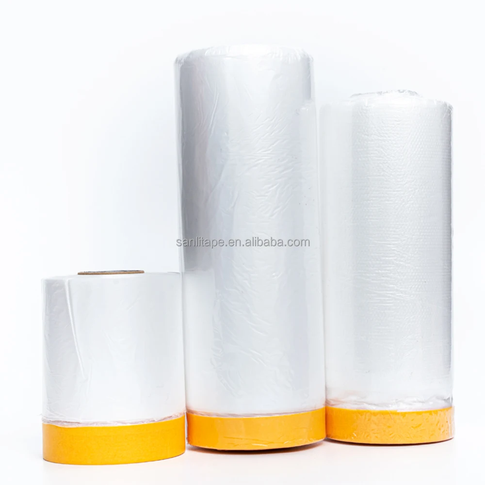 Environmentally Friendly Polyethylene Film With Washi Tape Roll for Auto Painting