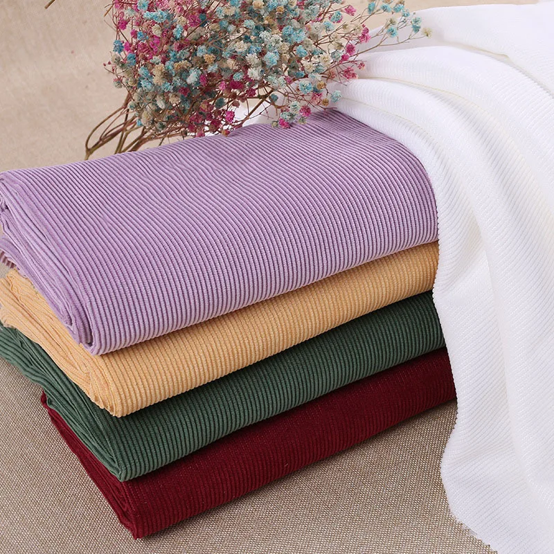 11W Inelastic Corduroy Fabric Solid Color For Autumn Winter Bags Pillow Shoes Clothes