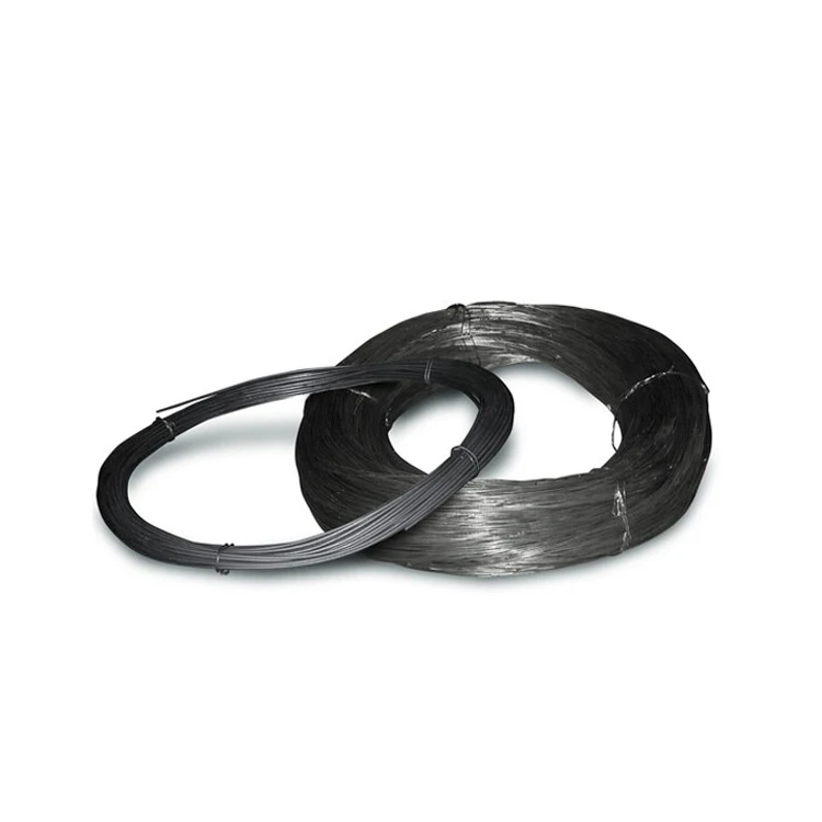 Black Coated Double Loop Tie Wire BWG 18 BWG 16 Galvanized Twisted Coil Iron Binding Steel Wire Black Annealed Wire Tie