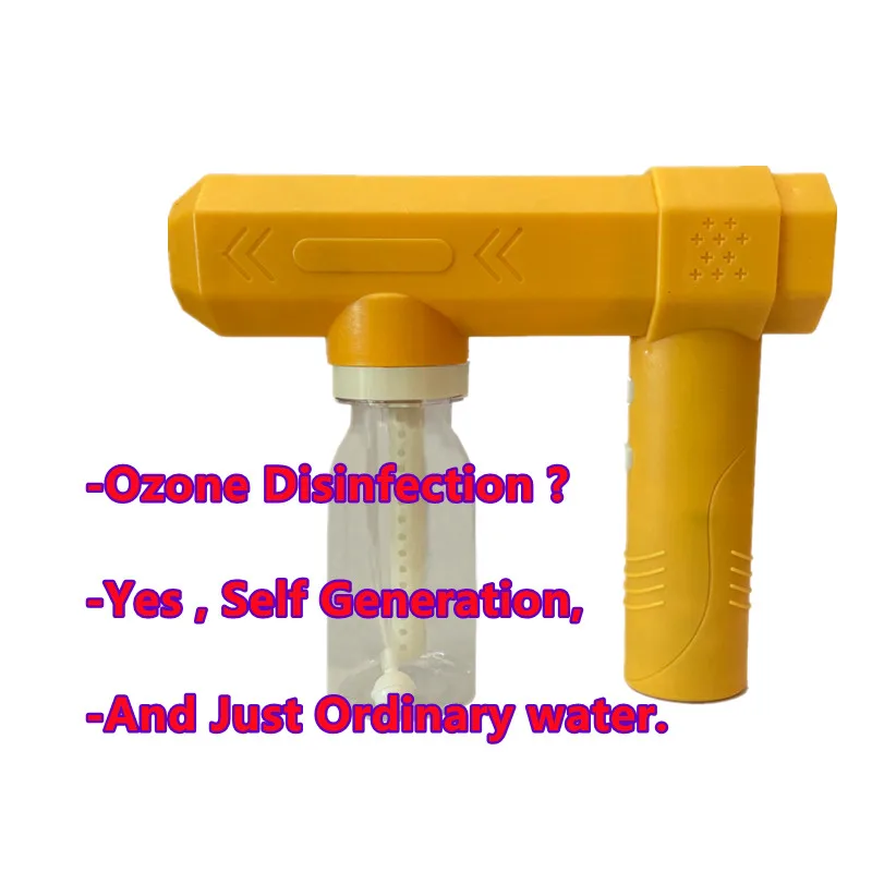 Factory Direct Sale Indoor O3 Spray machine Rechargeable Handheld Air Disinfection Self-Generated Disinfection Nano Spray Gun