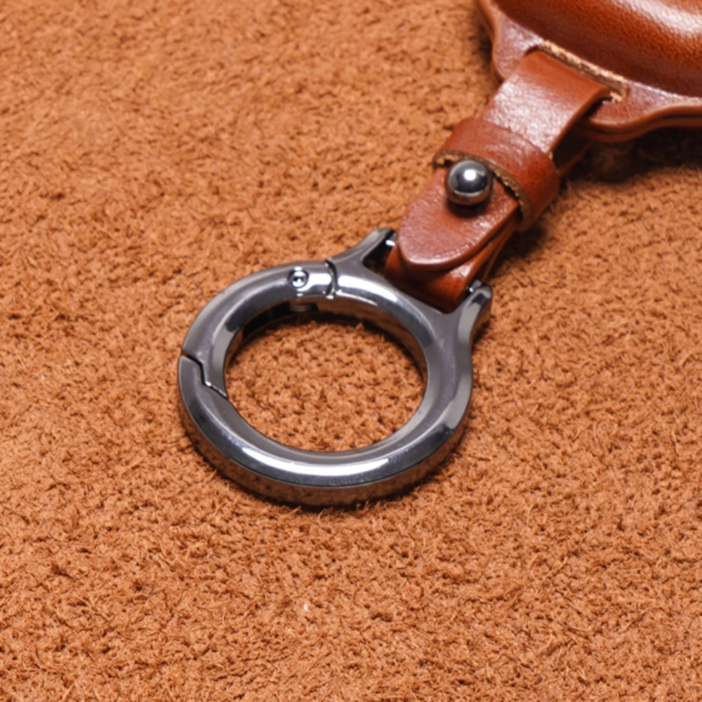 SweetPig Genuine Leather Car Key Cover for Jeep Grand Cherokee Compass Fiat Case Keychain Keybag 5 buttons key