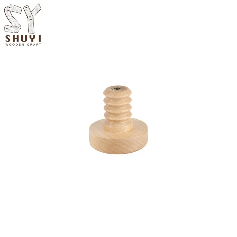 Wholesale Home Decoration  Linear Shape Wooden Screw Wall Mounted Coat Hooks For Wall