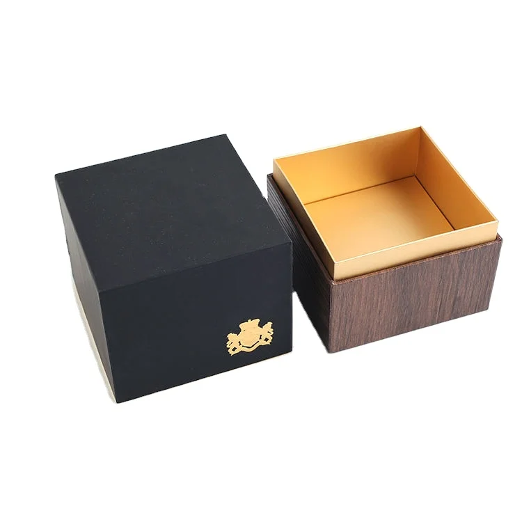 Eastbox Recyclable Custom LOGO Simple Wooden Empty Perfume Bottle Packaging Box Luxury Cosmetic Paper Hard Box For Perfume