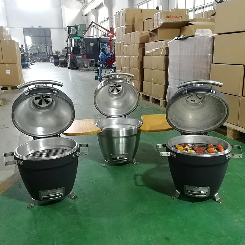 Стальной мини-гриль kamado для барбекю, аксессуары для пиццы, 20 дюймов