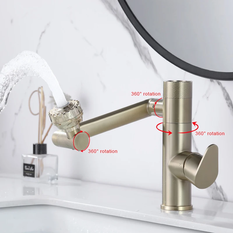 Lusa Factory Price Single Handle Mixer Digital Display Stainless Steel 304 Bathroom Tap Waterfall Mixer Basin Faucet