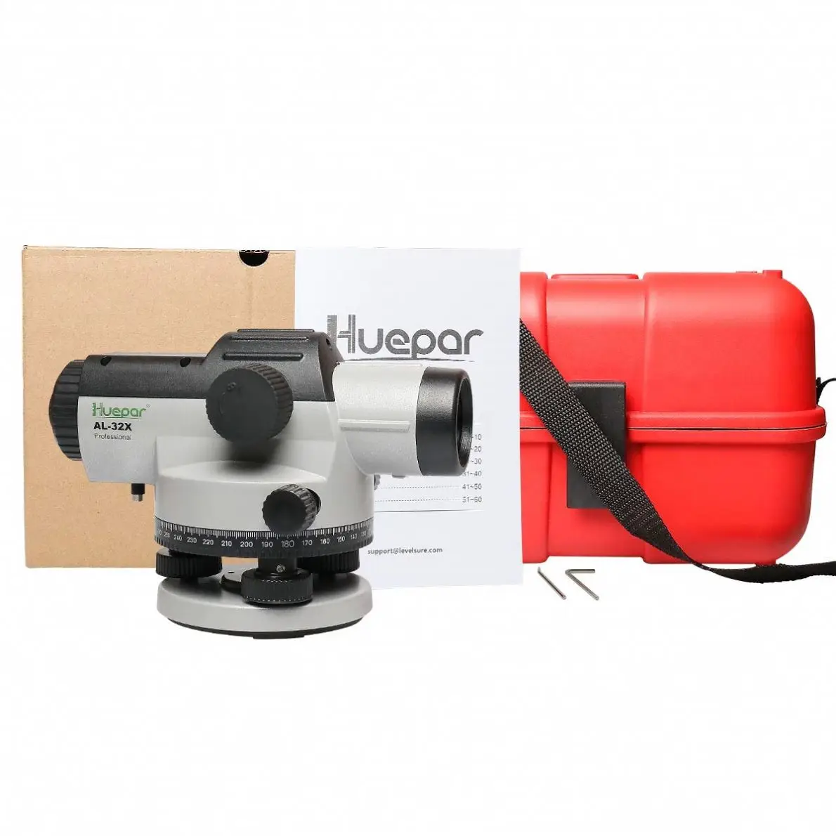 AL-32X Optical Laser Level Accurate Levelling Tool Optical Level Instrument Self-levelling Height/Distance/Angle Measuring Tool