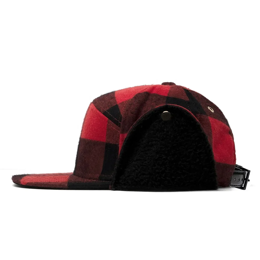 OEM Wholesale Luxury gorras sports cap dad hat printing 6 panel Horizon custom design mens warm winter hat aviator earflap hat