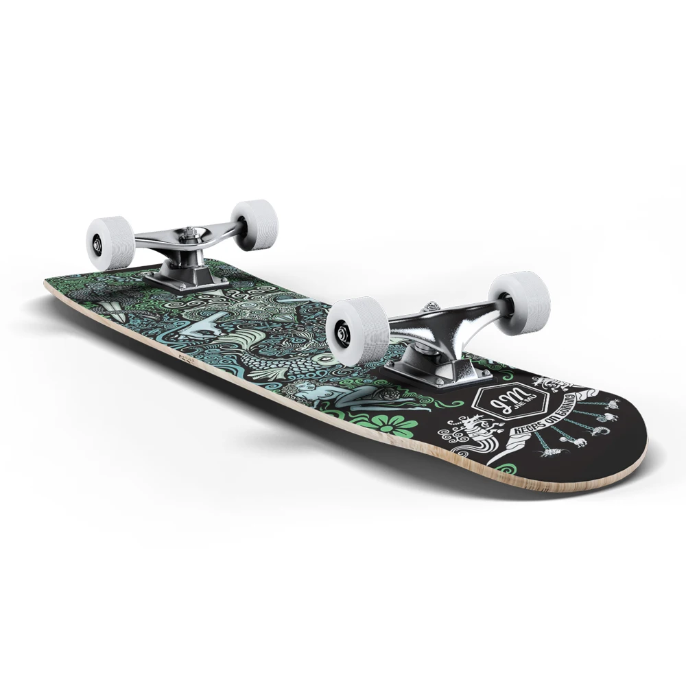 Wholesale 7 Layer Maple wood Double Kick Concave SkateBoard deck Tricks Skateboards for Kids and Beginners