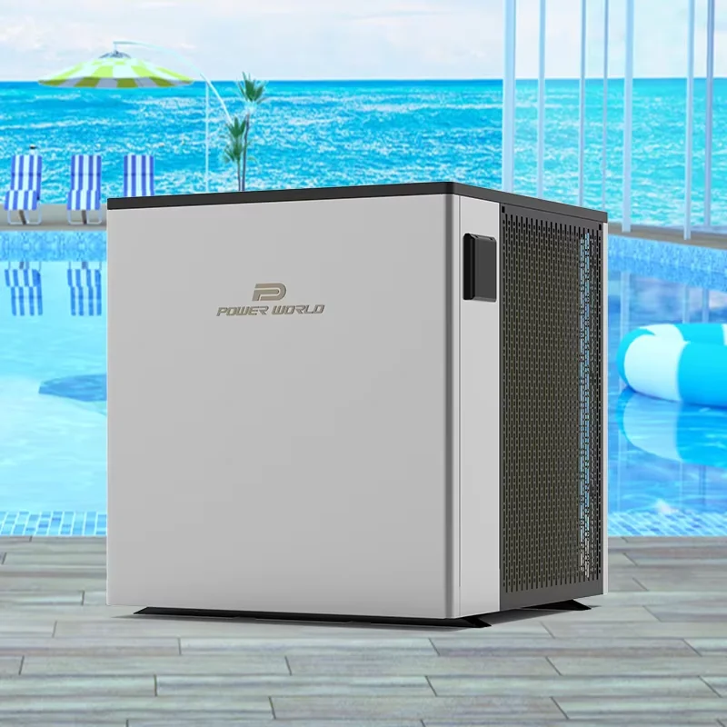 Easy install most quiet 3 phase high cop full inverter 10kw r32 small sun heater pool heat pump