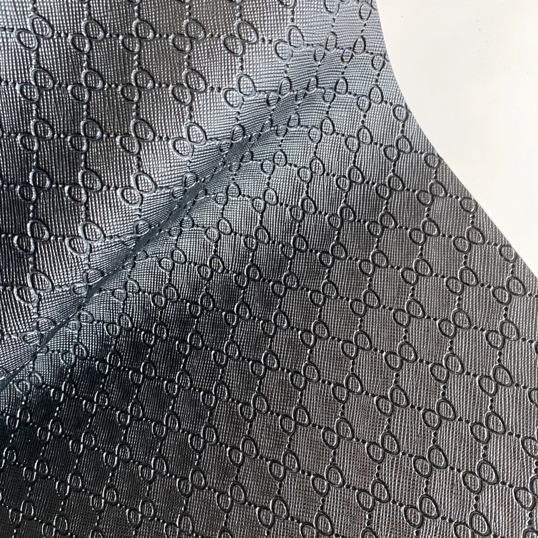 New Arrival printed fabric leather pvc synthetic leather pattern faux cuero material fabric pvc leather bags for sofa