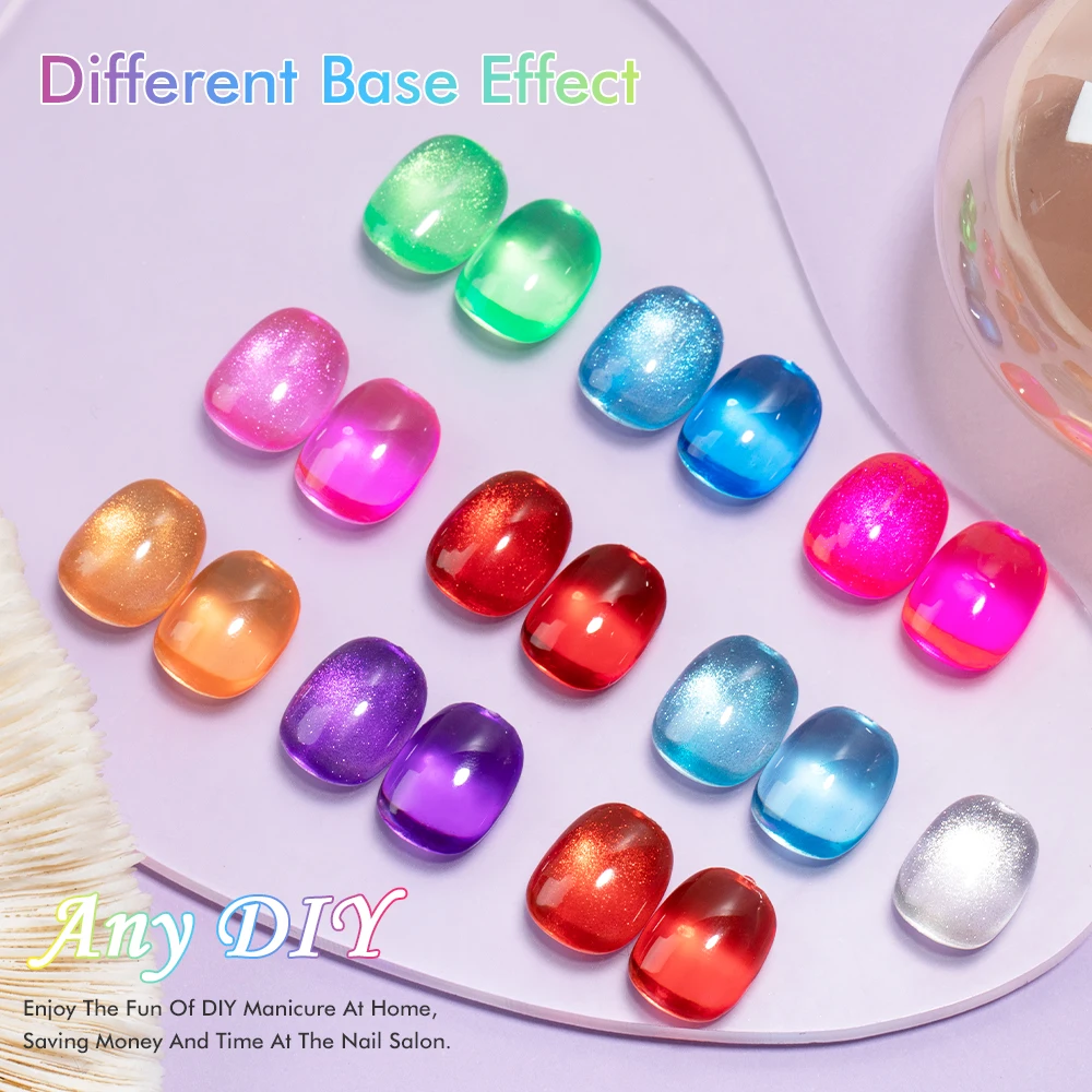 24 Colors Night Diamond Cateye Gel Professional Custom Nail Supplies 1Kg Bulk Cat Eye Gel Polish