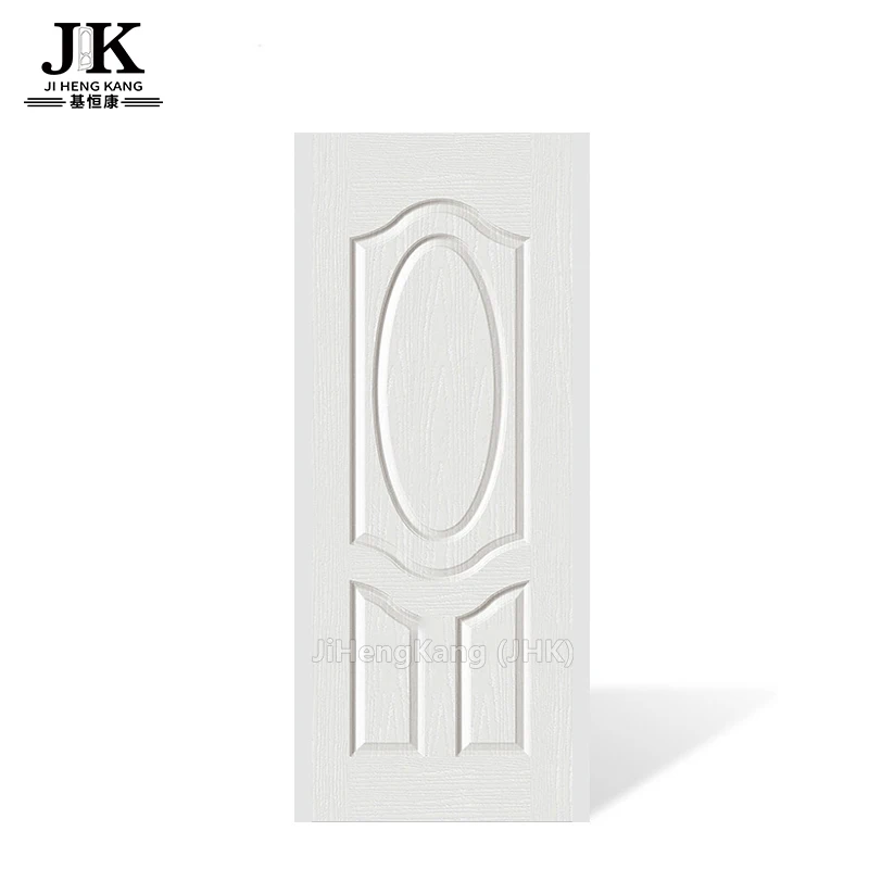 JHK-003-WG формованные дверные рисунки с деревянной поверхностью белая дверная кожа