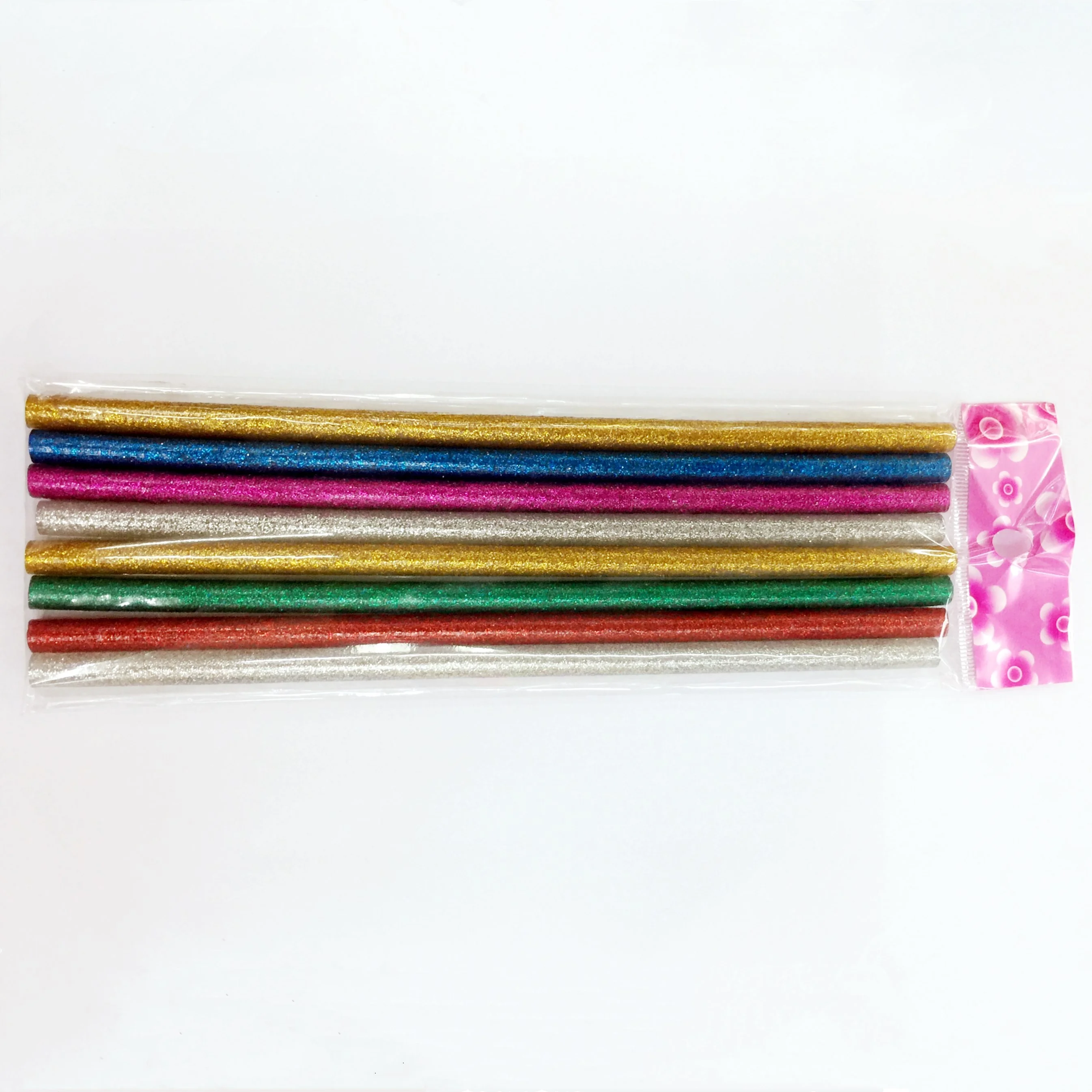 
glitter silicone glue stick 7mm hot melt glue stick 