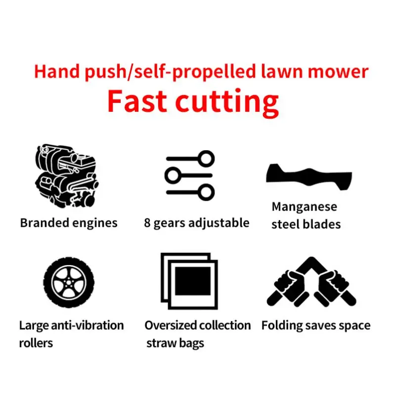 Cheap Price Suitable For Cutting 4.5Hp Hand Push Lawn Mower