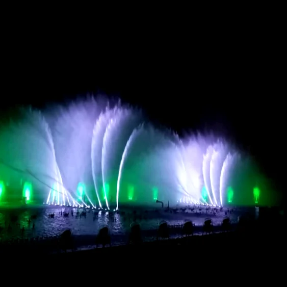 stainless steel sea-gull nozzle music dancing water fountain