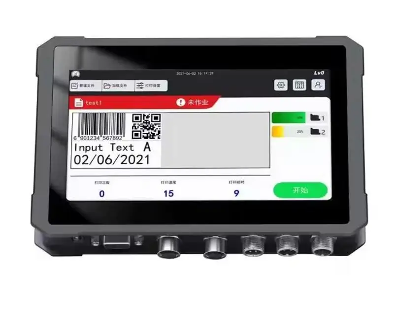 Automatic Code Jet Printer Date Batch Number Packaging Plastic Bag Assembly Line Inkjet Printing