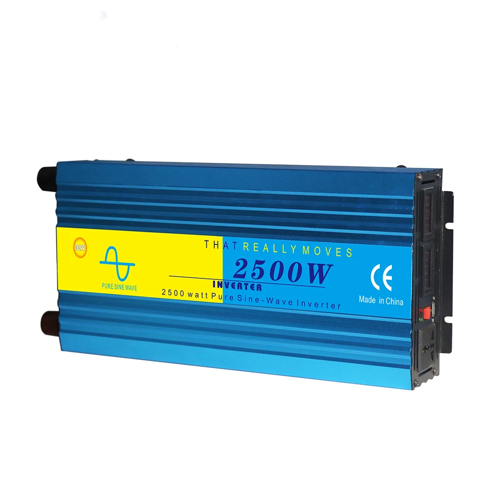 High Quality 12V 110V 24V 220V DC/ AC 2500W 5000W Pure Sine Wave Power Inverter for Outdoor Activities