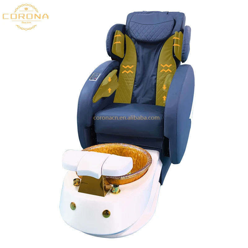 Modern Luxury Salon Furniture Electric Foot Spa Full Body Massage Manicure Pedicure Chair